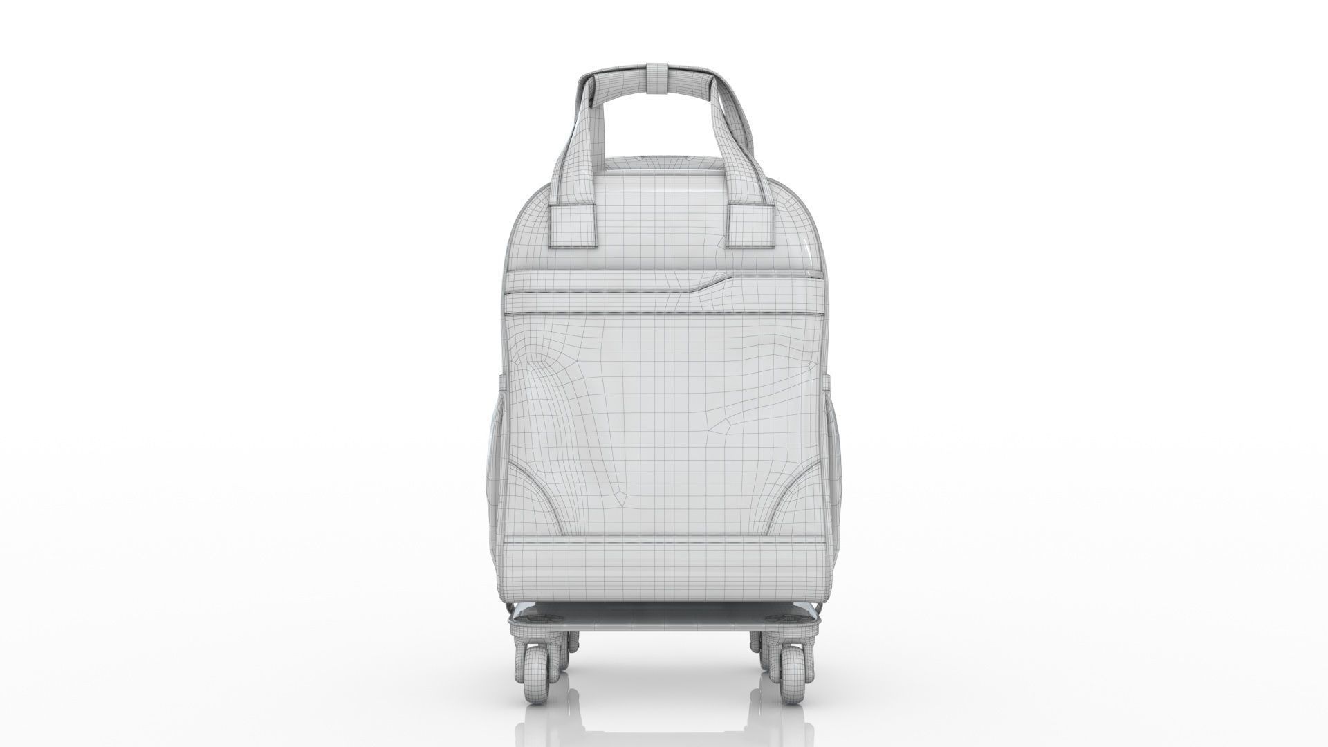 Fashionable Travel Bag Low-poly 3D model_8