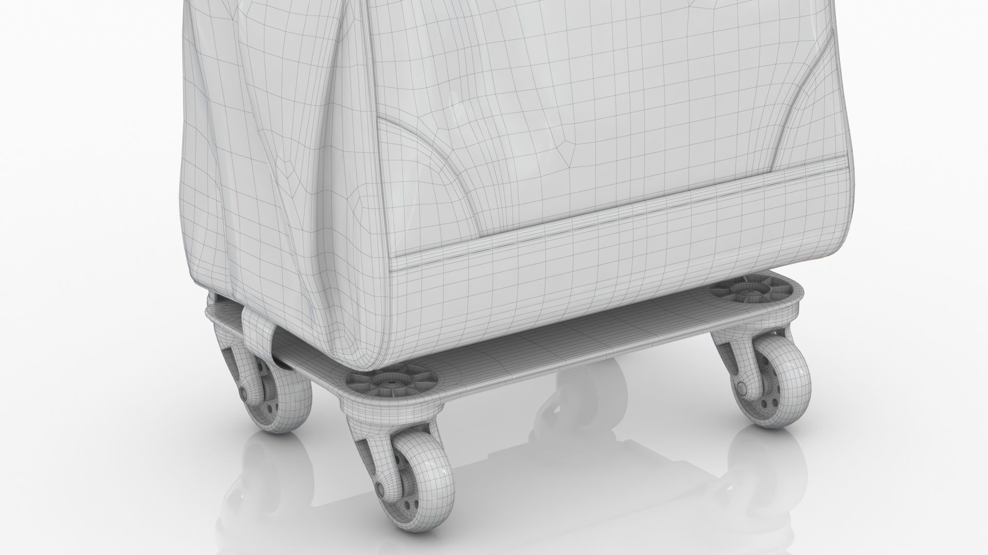 Fashionable Travel Bag Low-poly 3D model_13