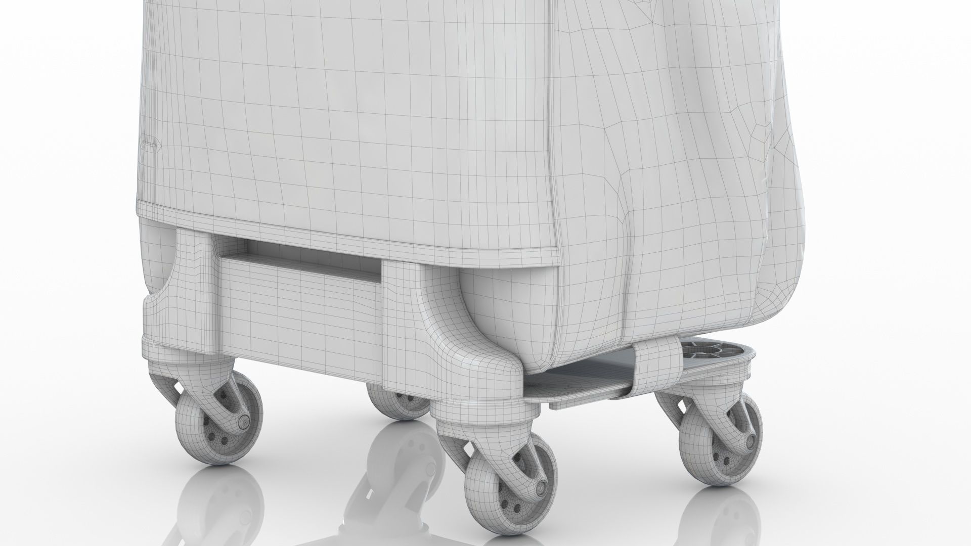 Fashionable Travel Bag Low-poly 3D model_14