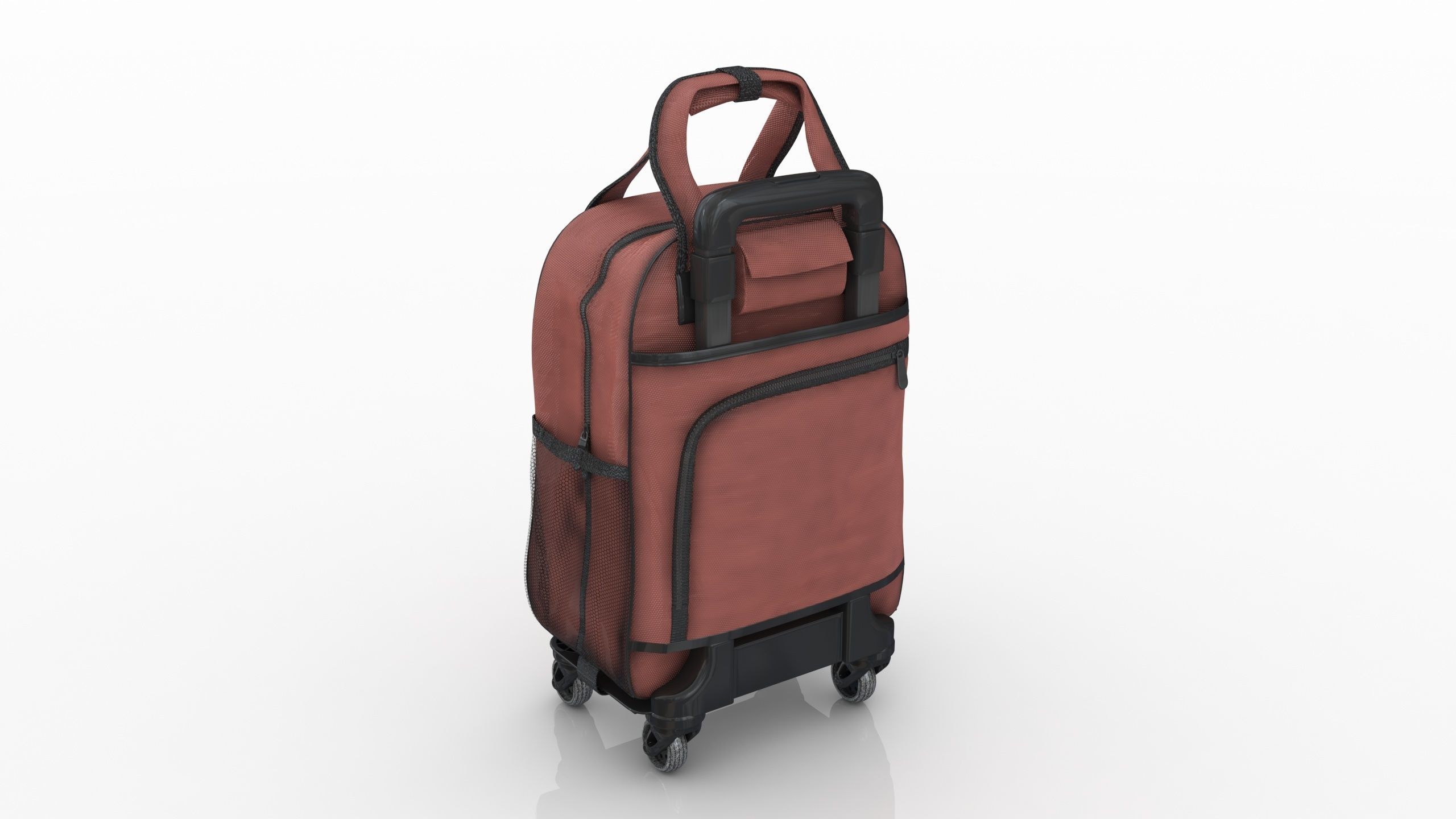 Fashionable Travel Bag Low-poly 3D model_3