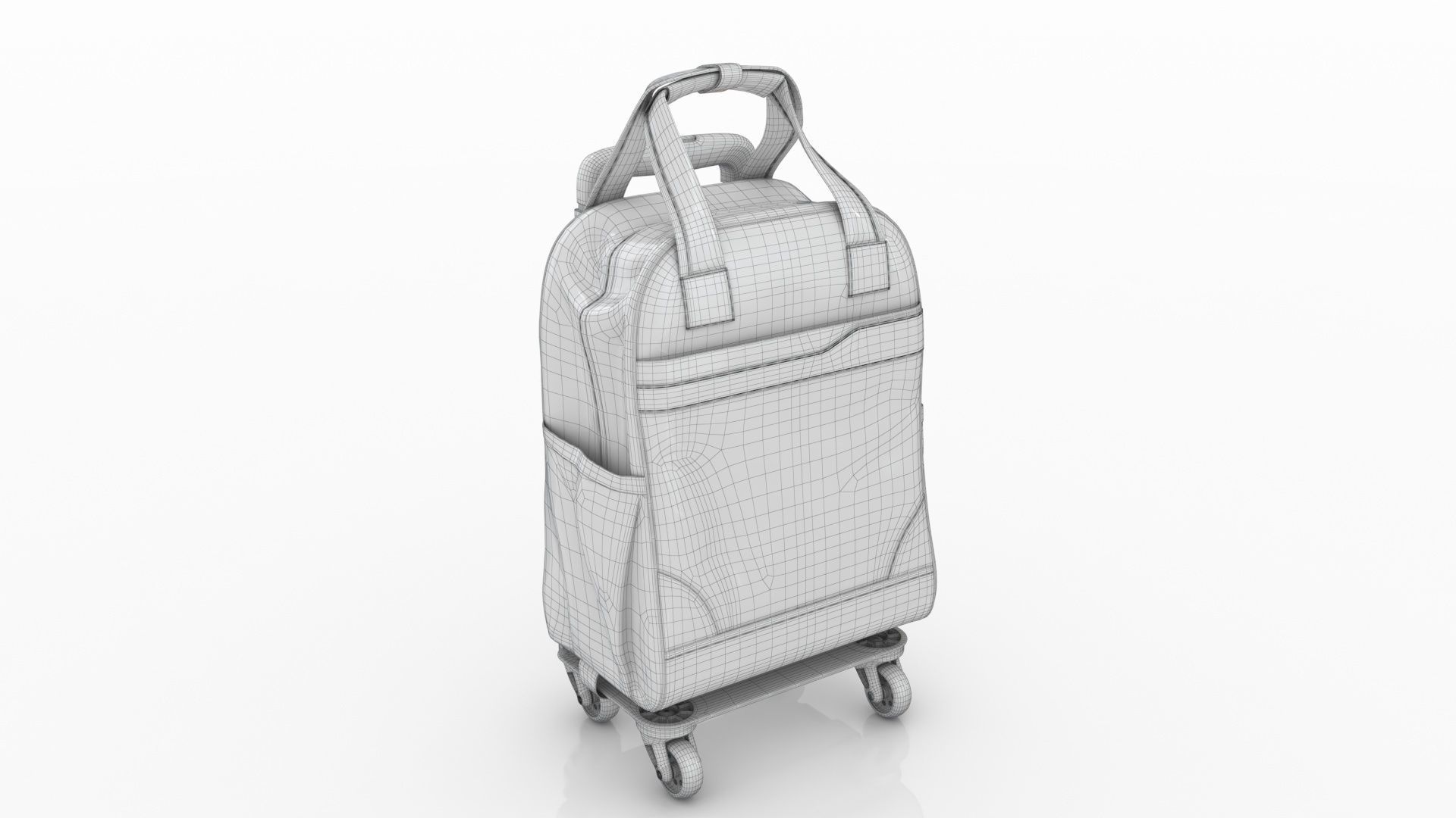 Fashionable Travel Bag Low-poly 3D model_12