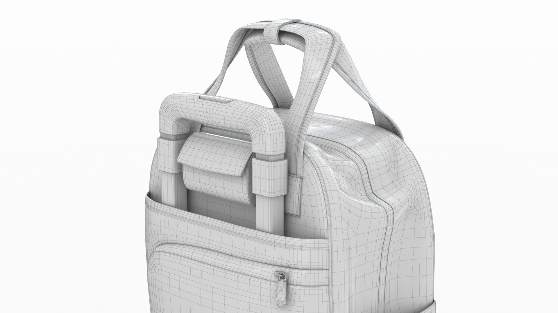 Fashionable Travel Bag Low-poly 3D model_15