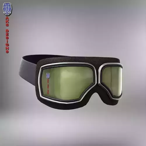 Cartoon vintage riding goggles prop v3
