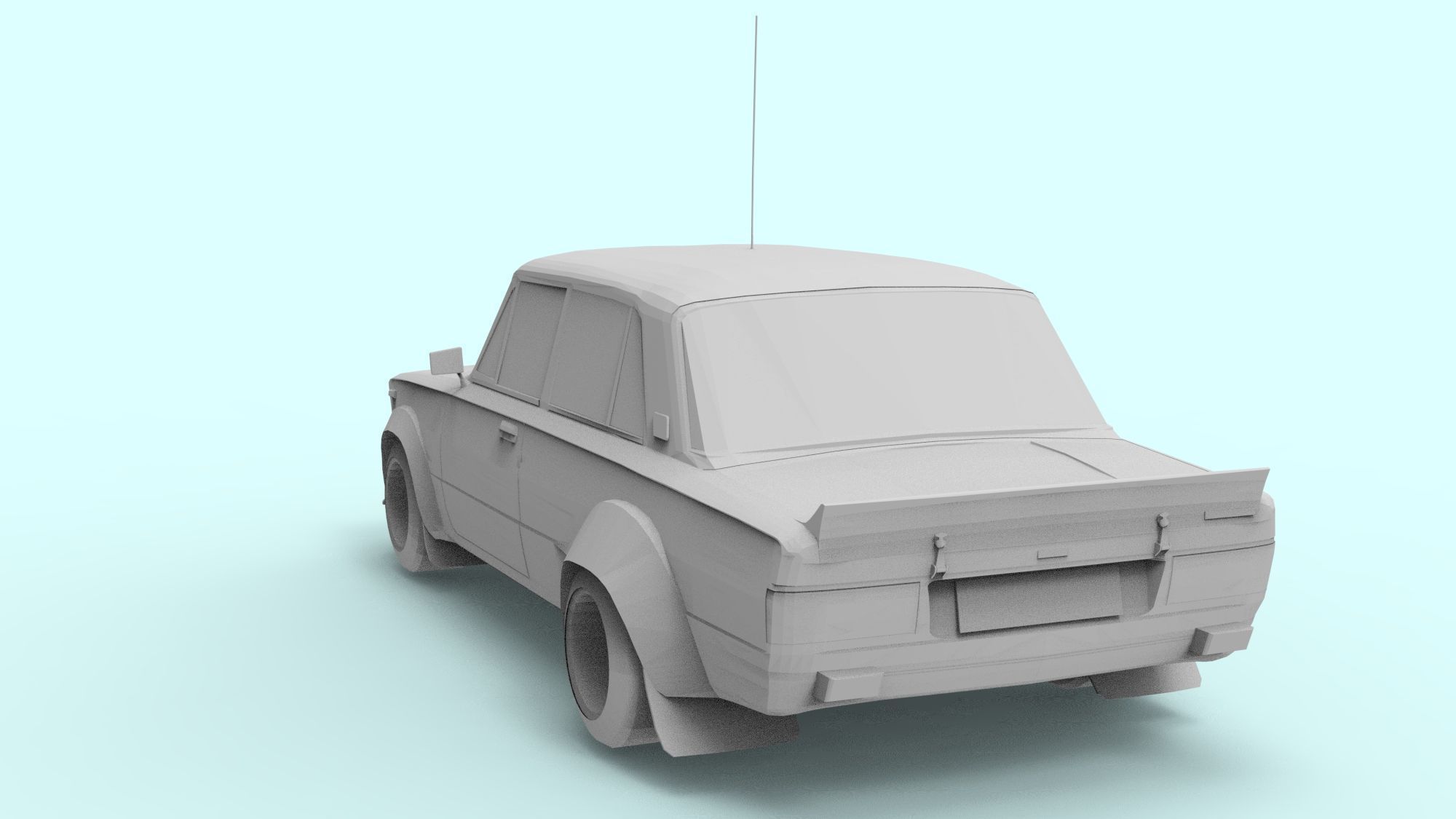 FIAT FOR 3D PRINT 3D model_10