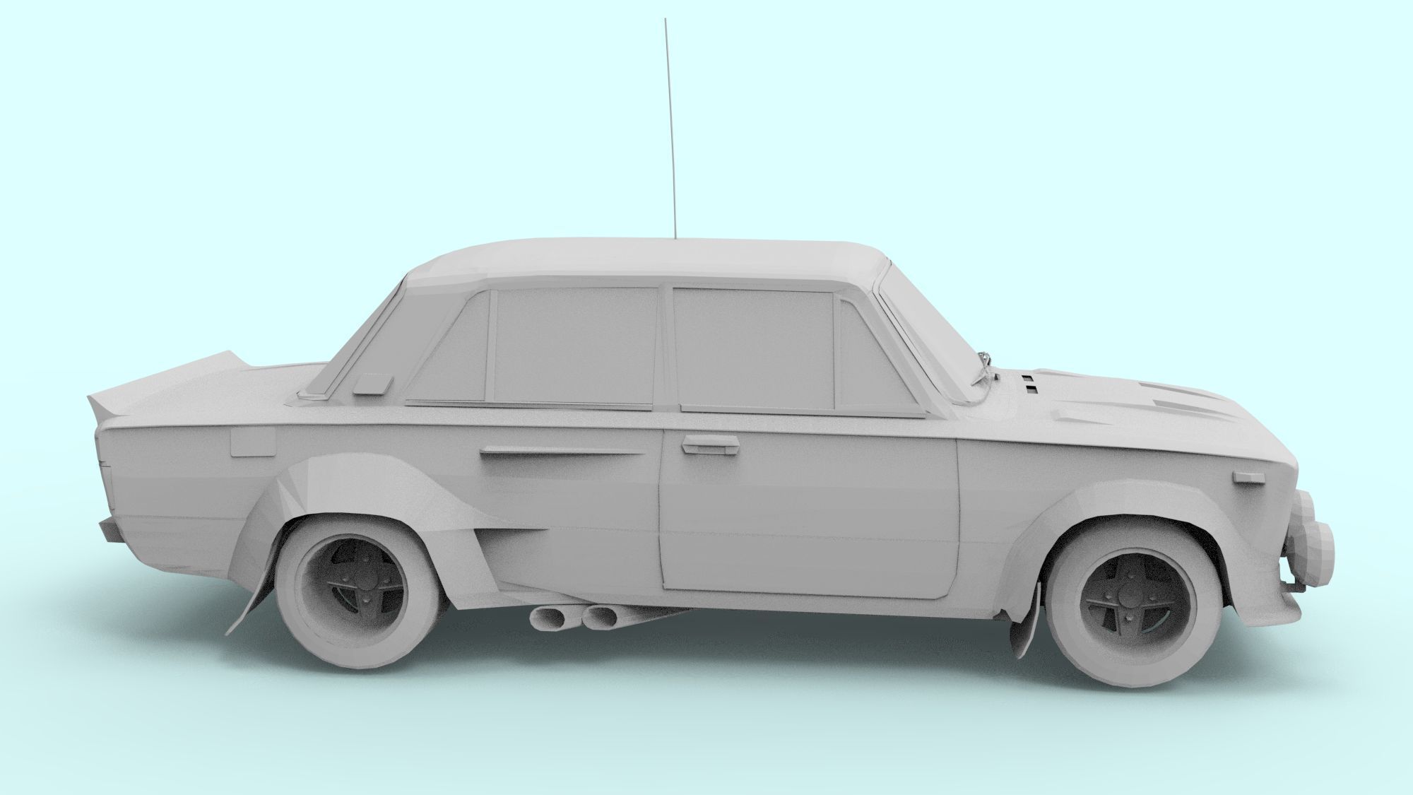 FIAT FOR 3D PRINT 3D model_16