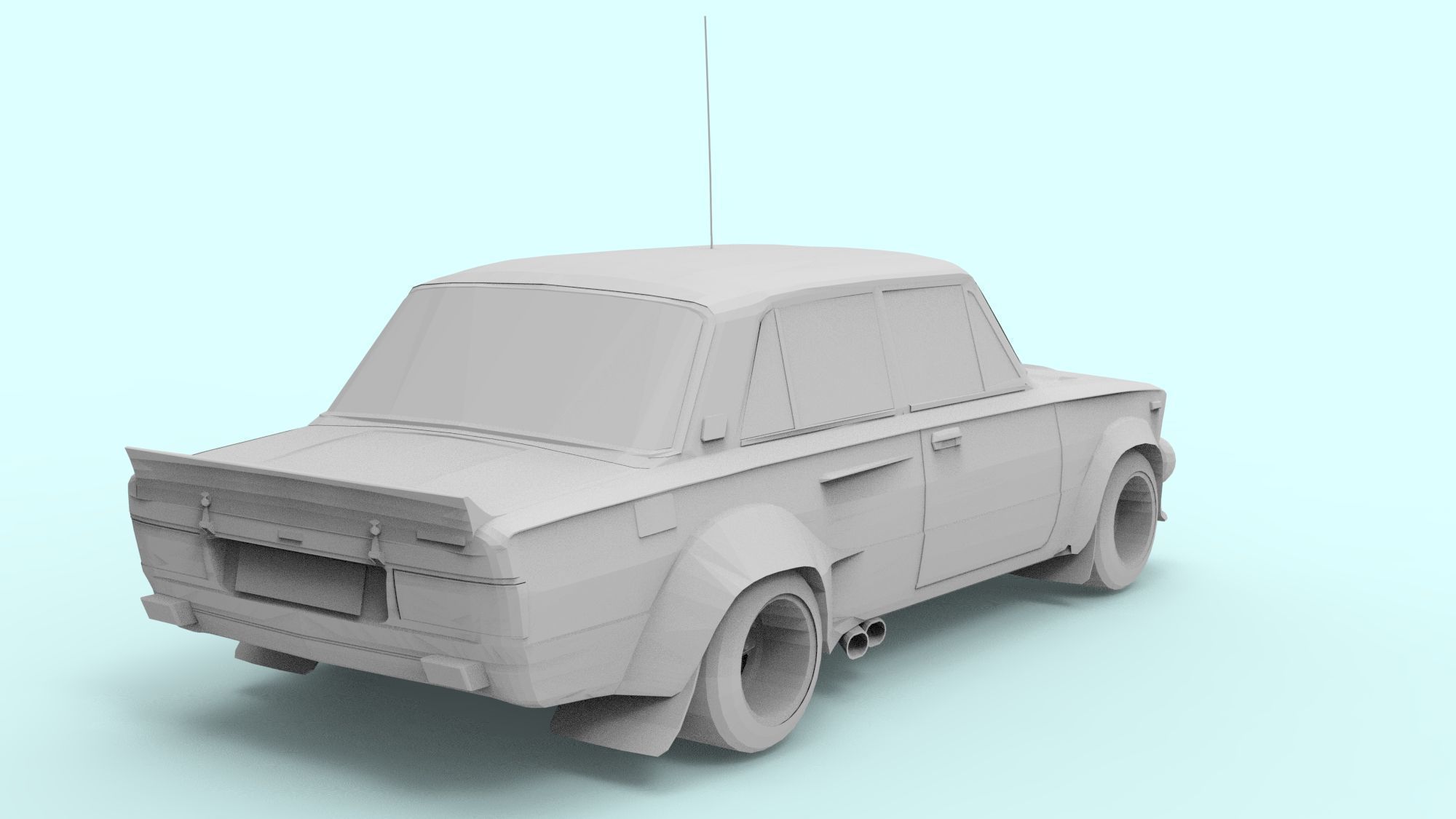 FIAT FOR 3D PRINT 3D model_13