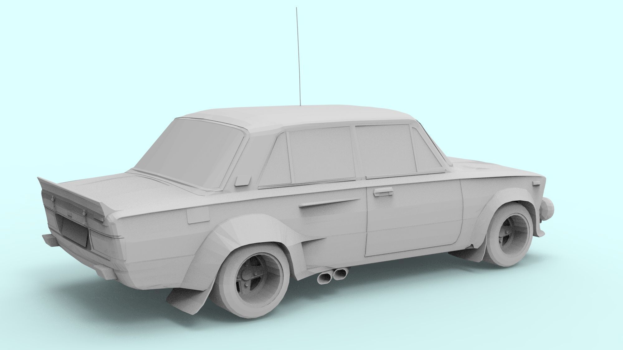 FIAT FOR 3D PRINT 3D model_14