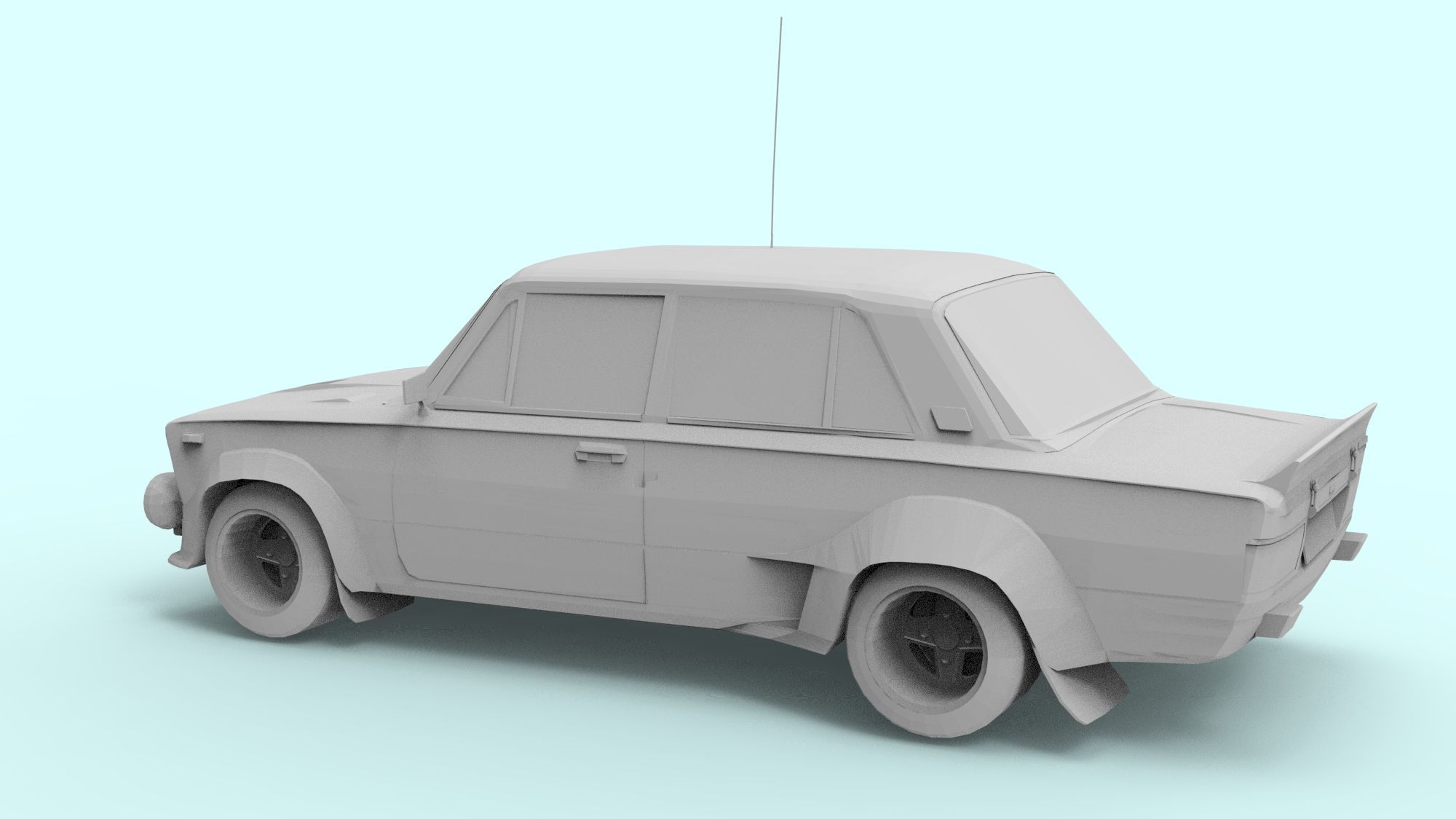 FIAT FOR 3D PRINT 3D model_6