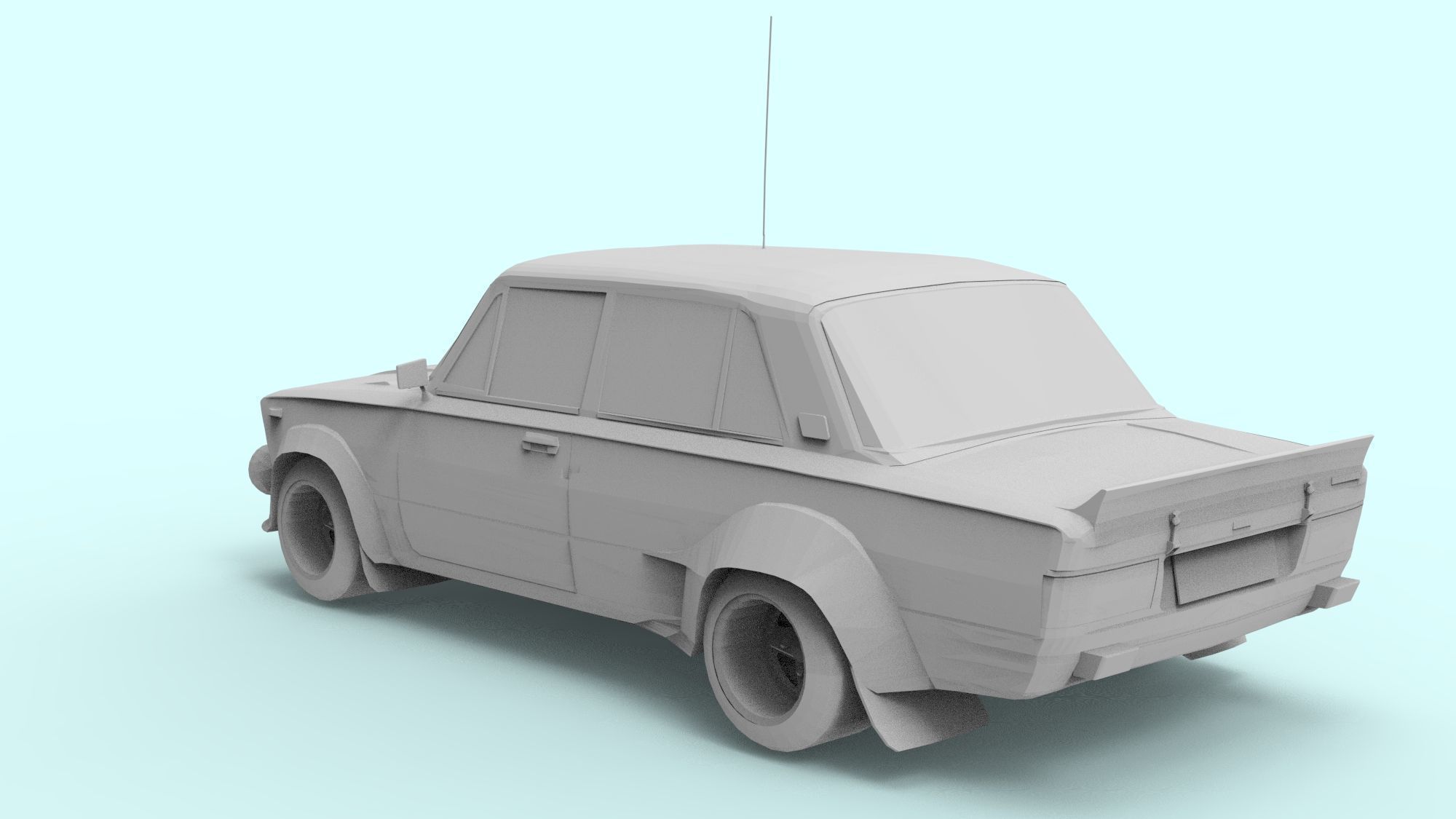 FIAT FOR 3D PRINT 3D model_7
