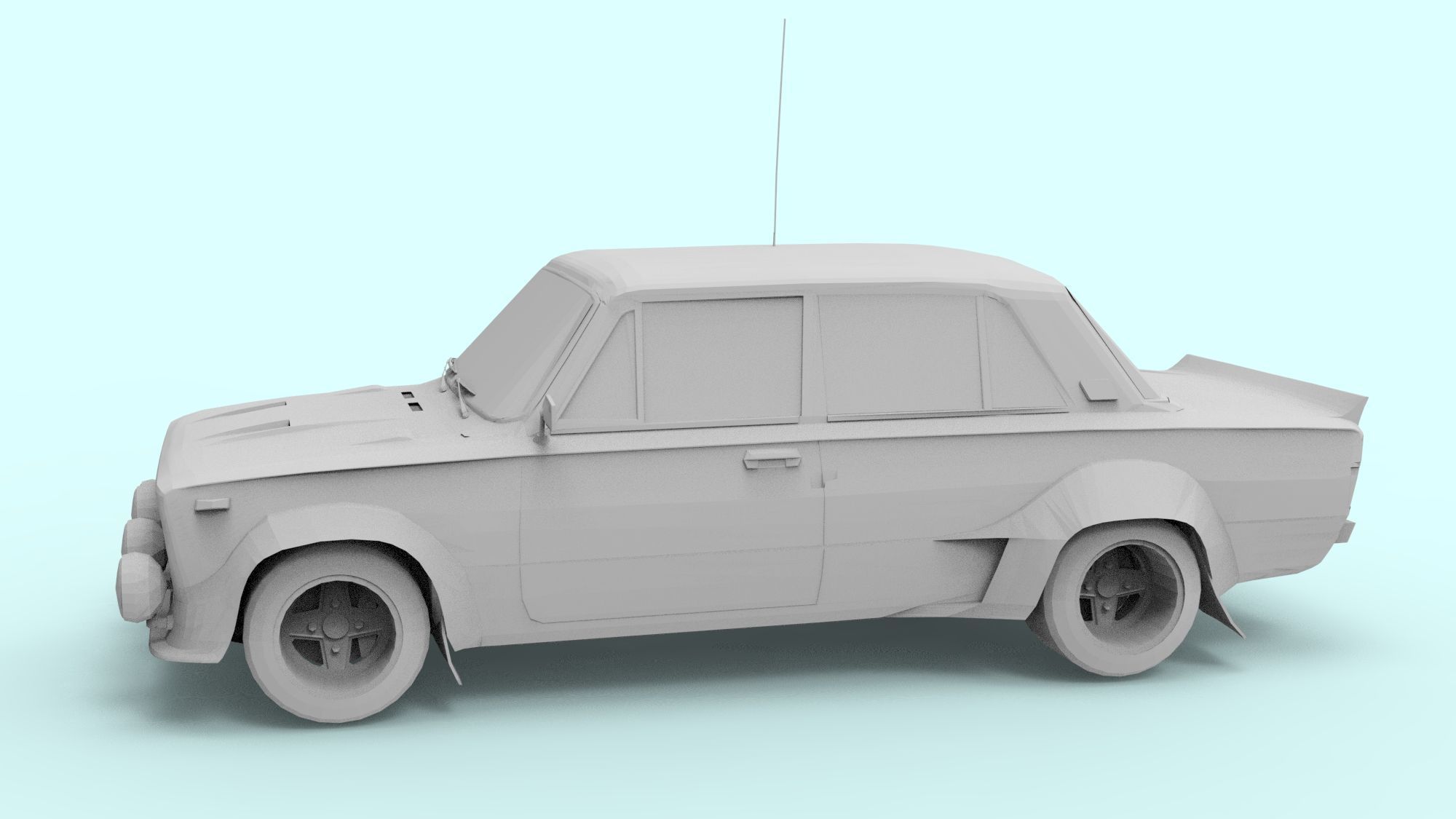 FIAT FOR 3D PRINT 3D model_8