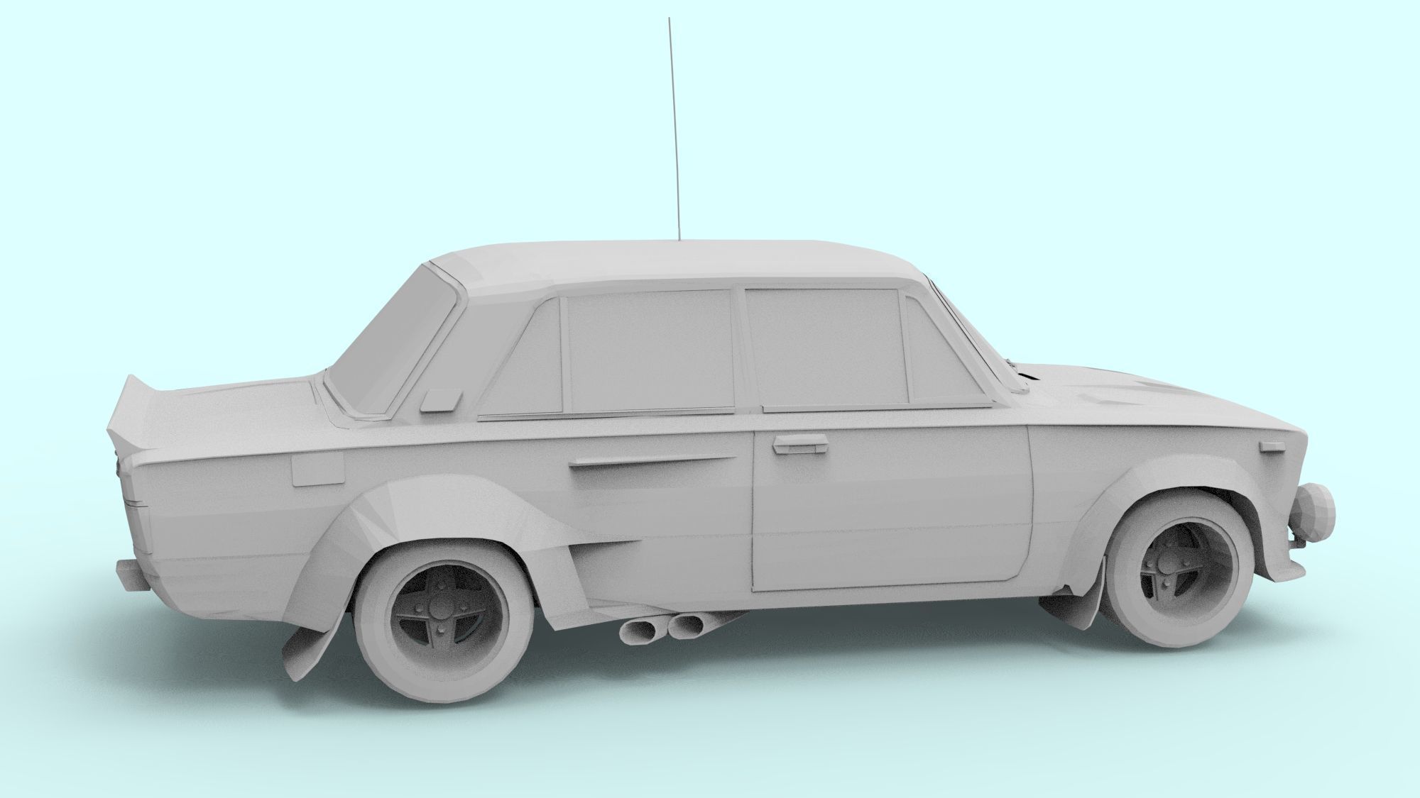 FIAT FOR 3D PRINT 3D model_15
