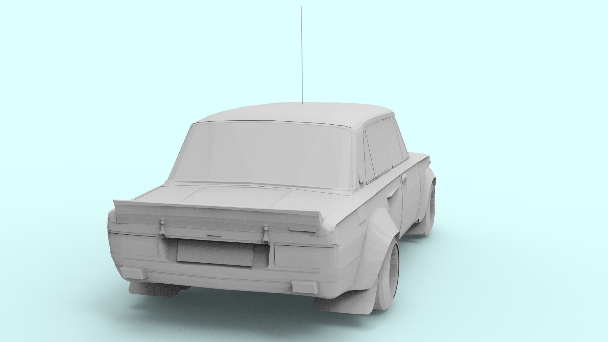FIAT FOR 3D PRINT 3D model_12