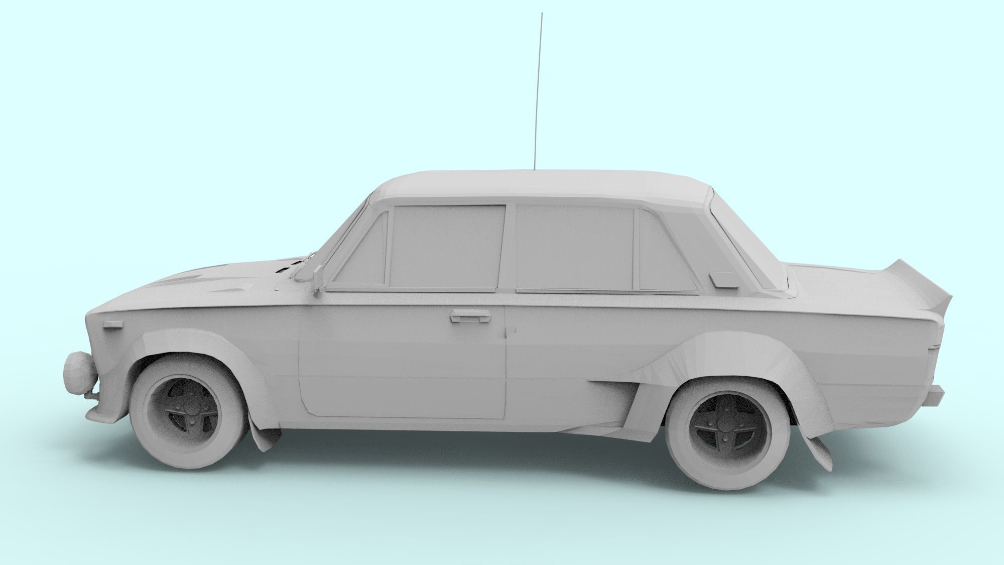 FIAT FOR 3D PRINT 3D model_9