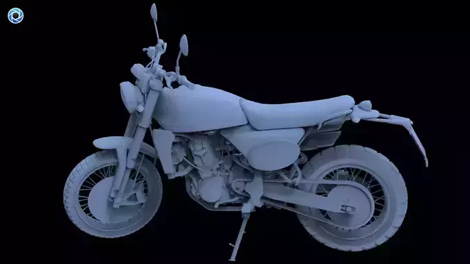 FANTIC CABALLERO 500 SCRAMBLER FOR 3D PRINT 3D model