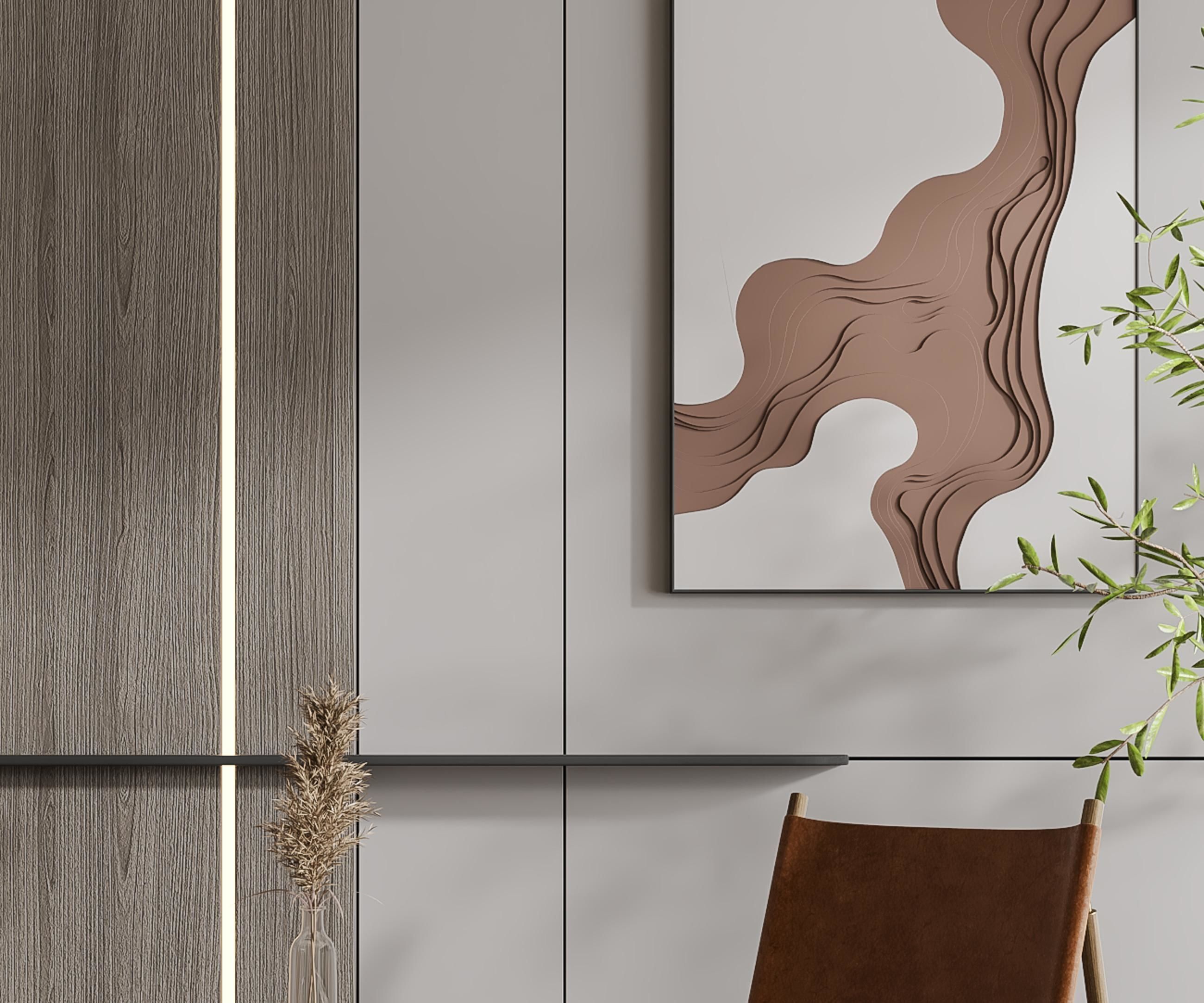 leisure chair Modern 3D model_2