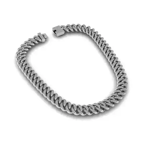 CUBAN NECKLACE WITH DIAMOND 