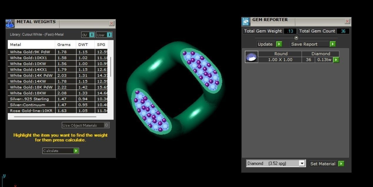 CUBAN NECKLACE WITH DIAMOND  3D print model_4