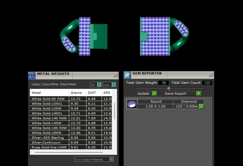 CUBAN NECKLACE WITH DIAMOND  3D print model_3