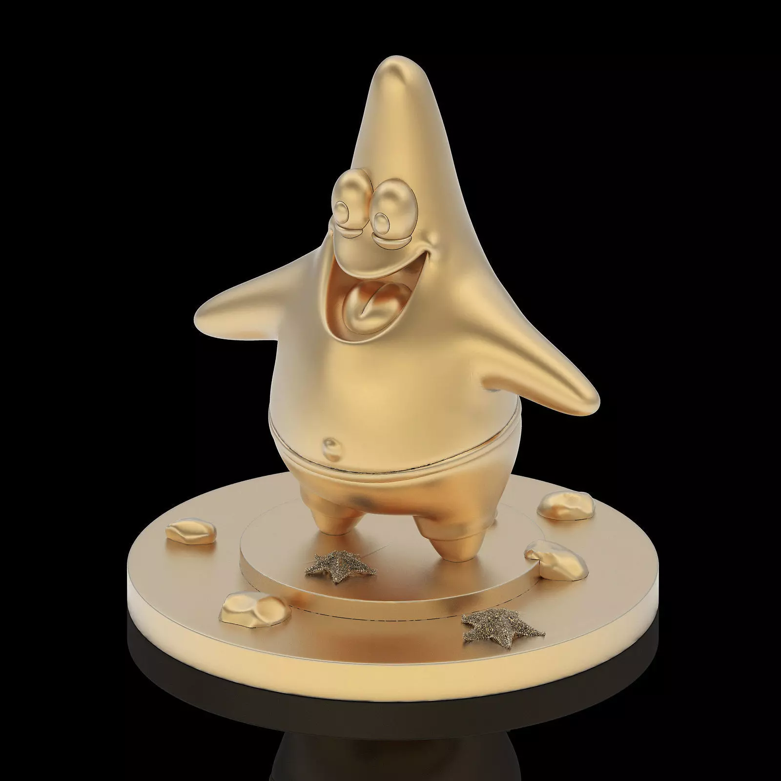 Patrick statue silver gold printable jewelry 3D model 3D print model