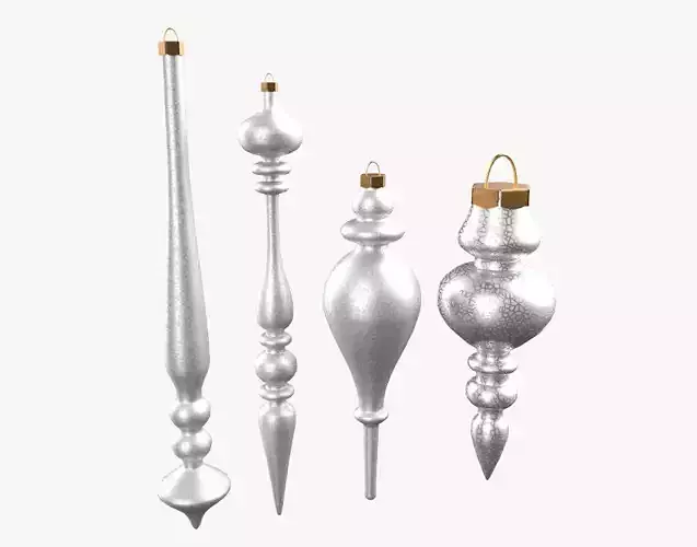 Christmas Tree Ornament Set11 - Blue White