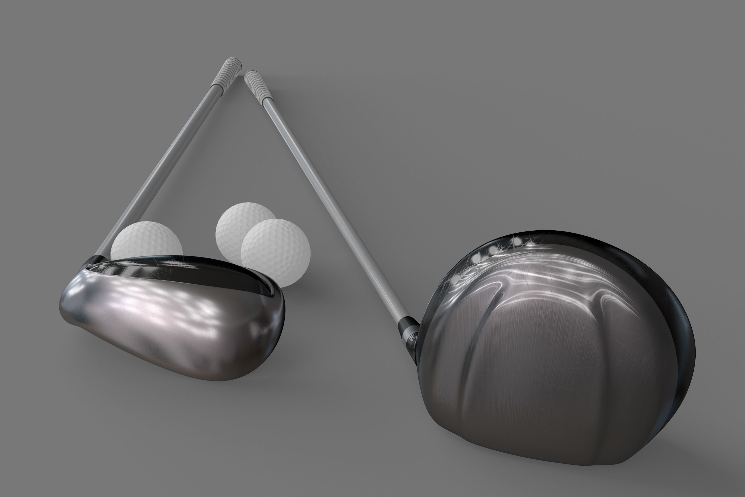 Golf Set 3D model_3
