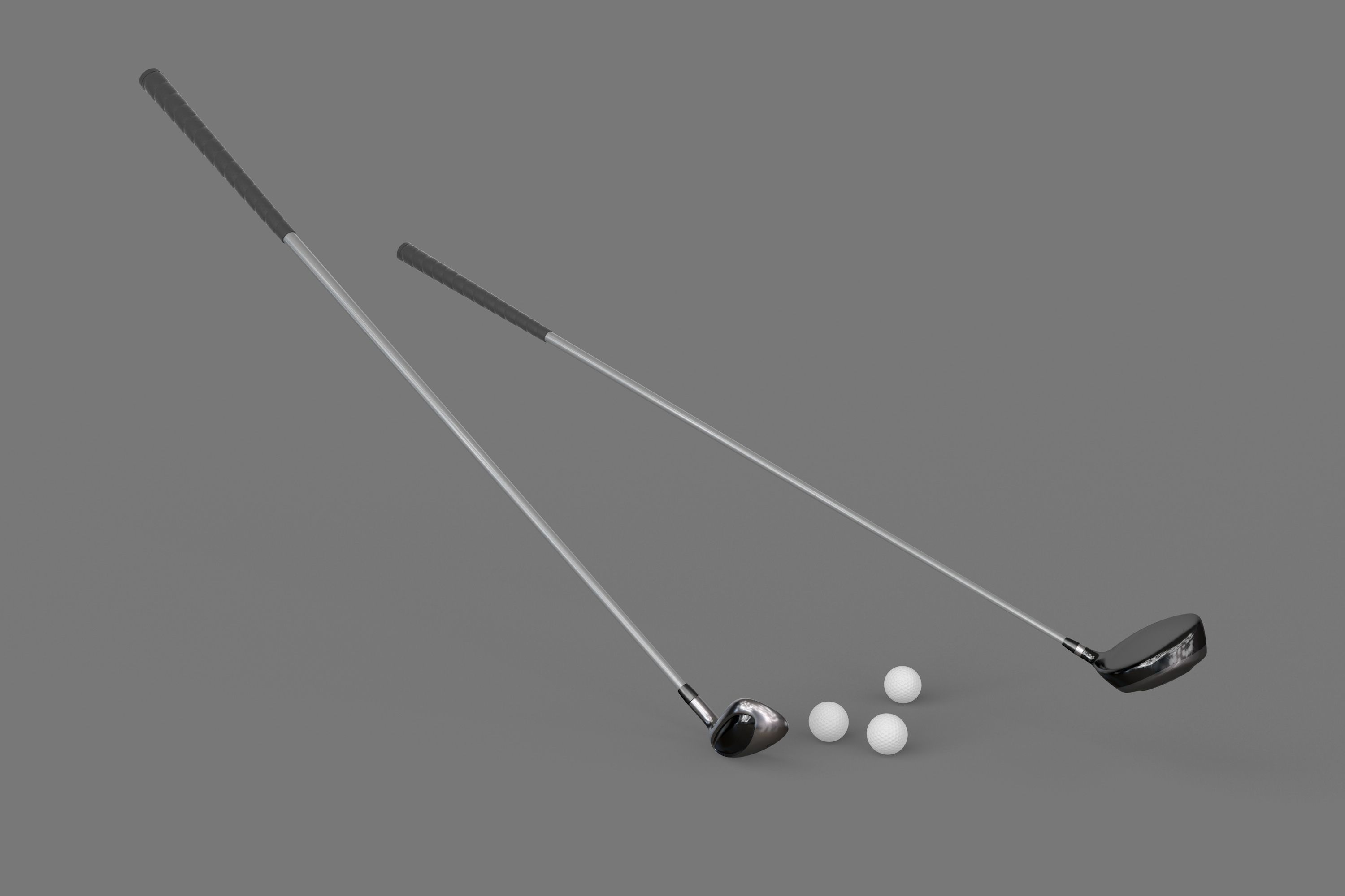 Golf Set 3D model_1