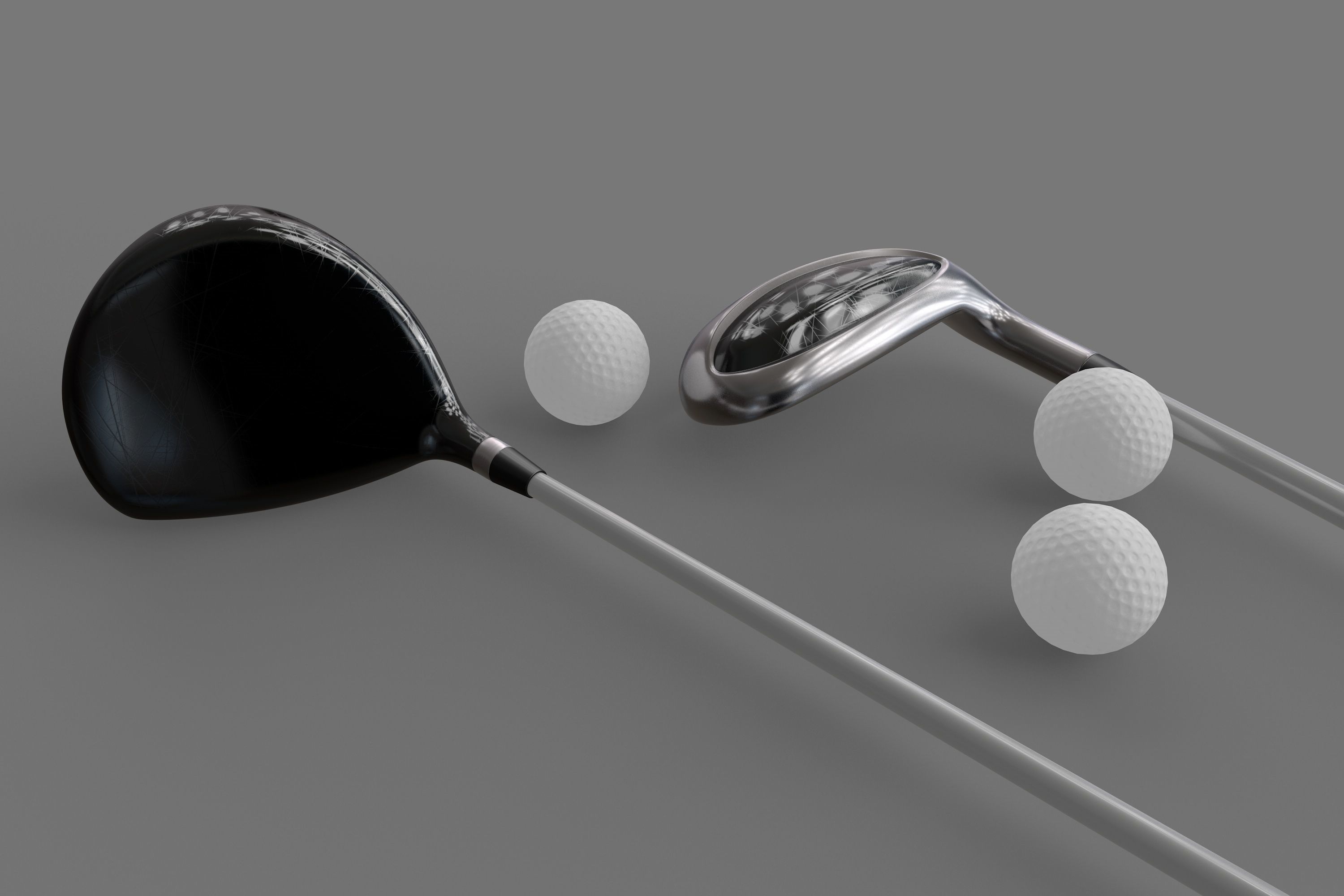 Golf Set 3D model_4