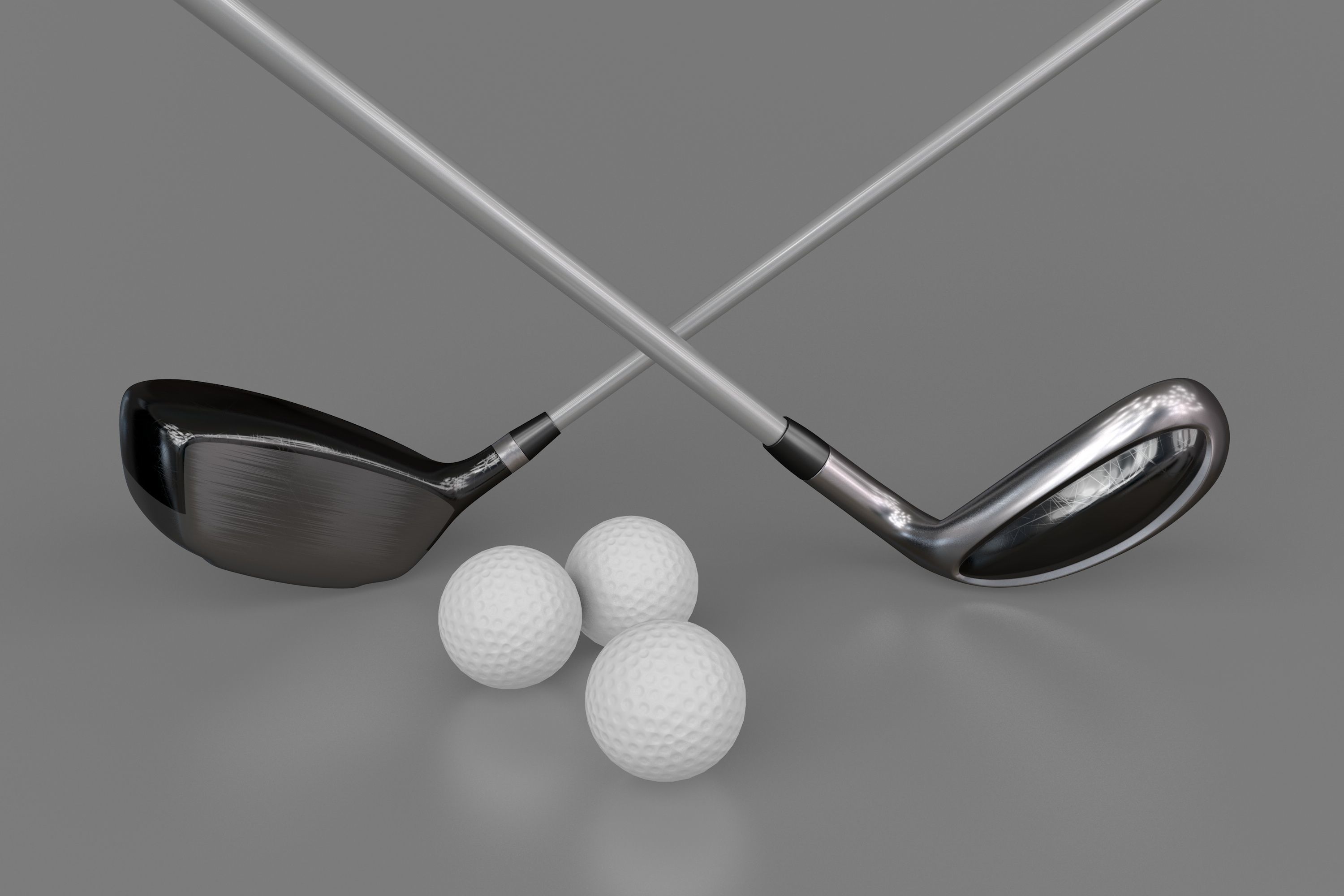 Golf Set 3D model_2