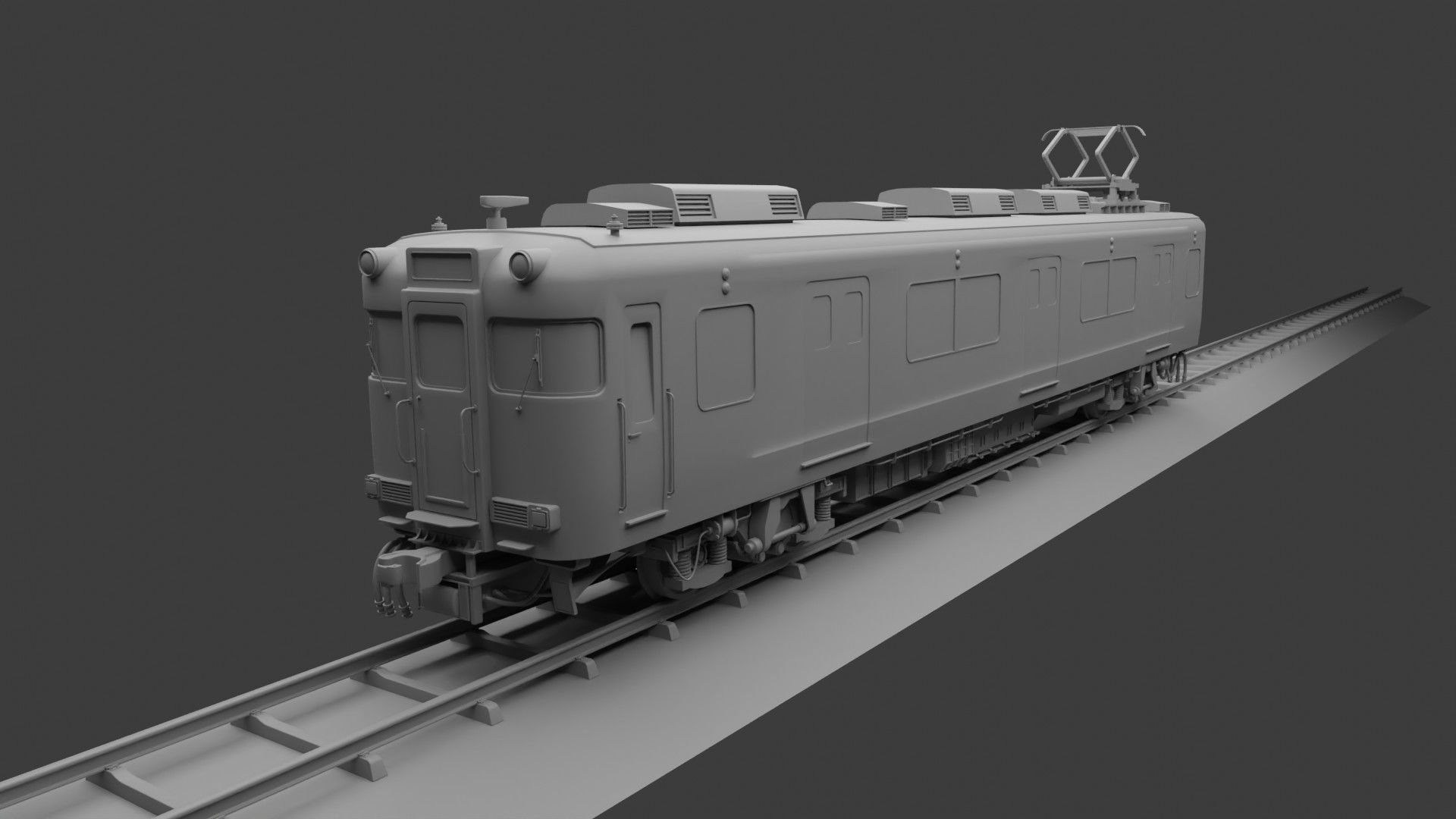 Japan Train Meitetsu 6000 Low-poly 3D model_28
