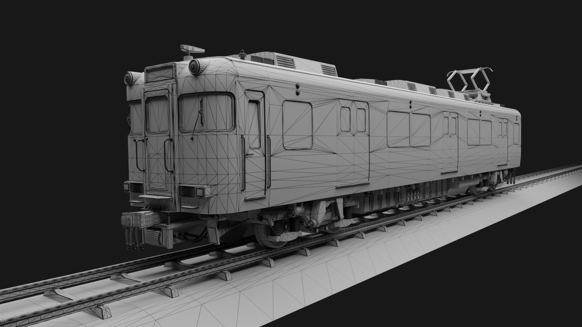 Japan Train Meitetsu 6000 Low-poly 3D model_24