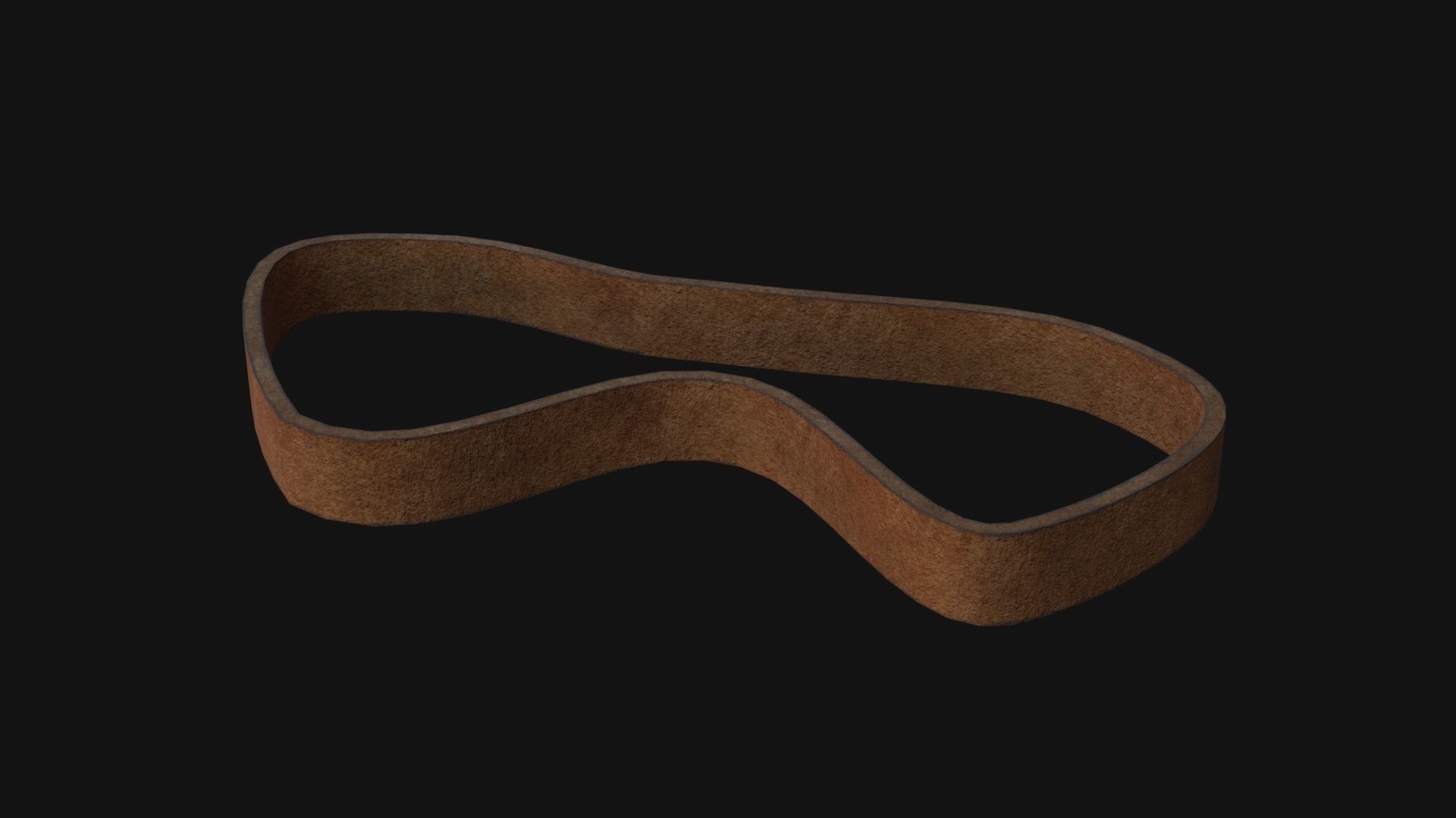 Rubber Band Low-poly 3D model_1