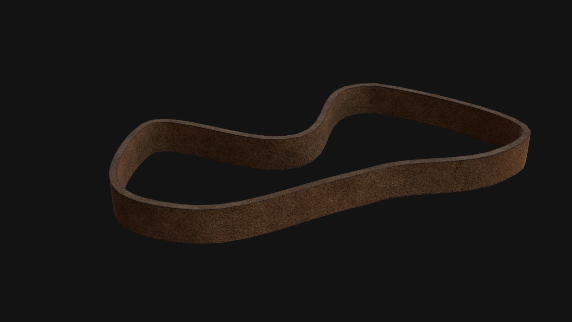 Rubber Band Low-poly 3D model_4