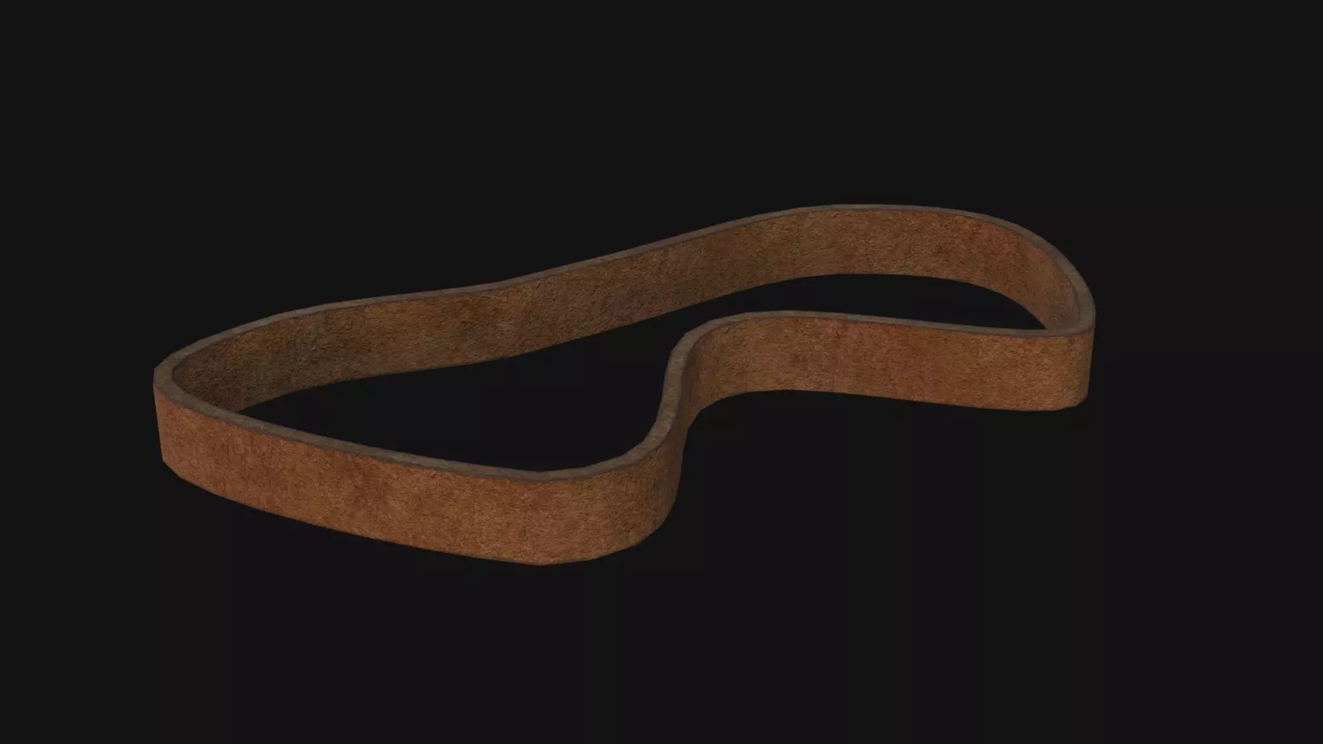 Rubber Band Low-poly 3D model_0