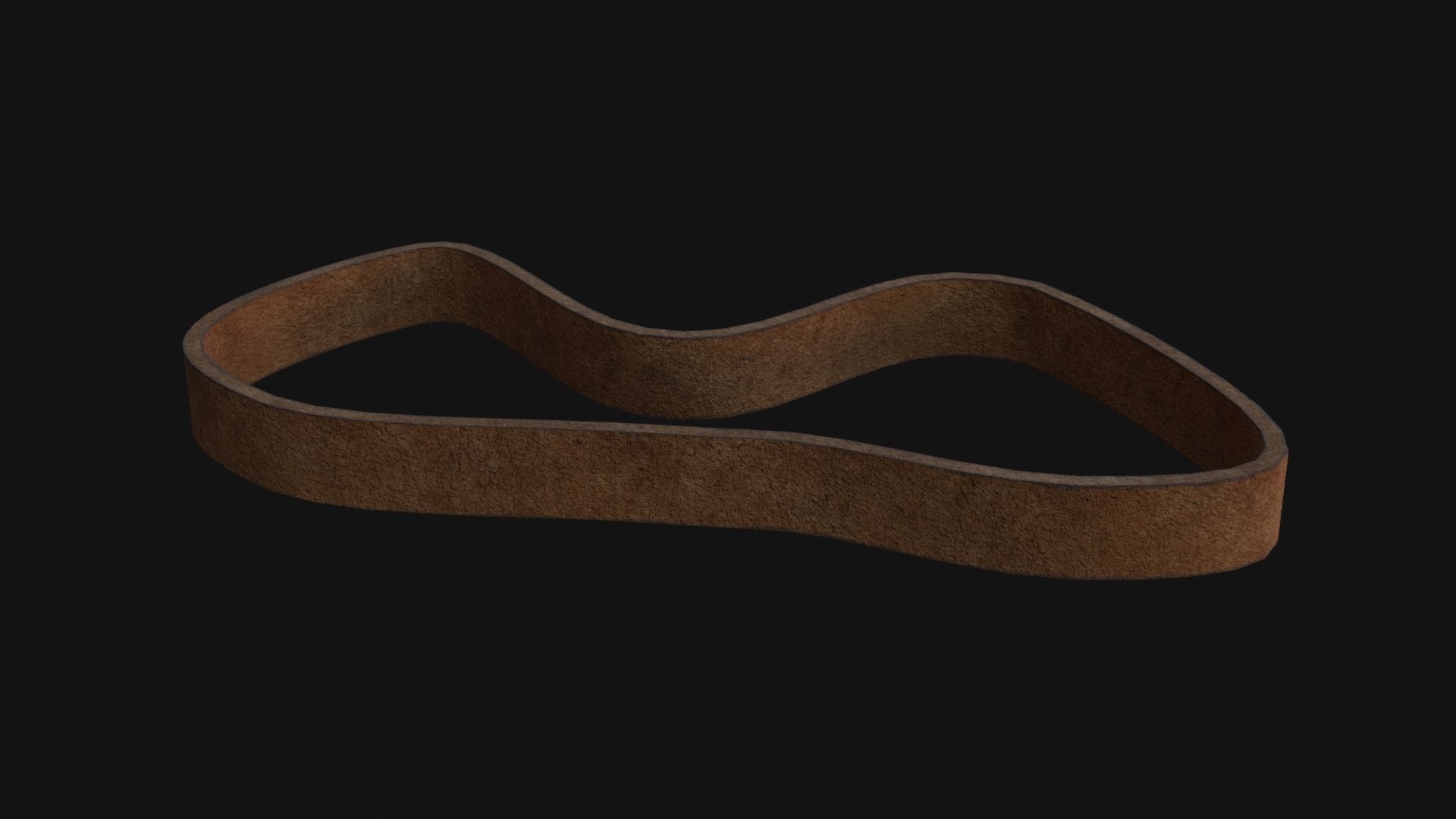 Rubber Band Low-poly 3D model_5
