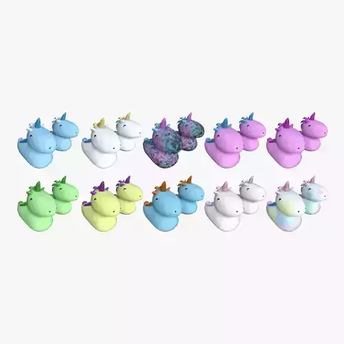 10 Slippers E Unicorn Collection - Costume Character Design 