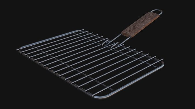 Grill Basket Low-poly 3D model