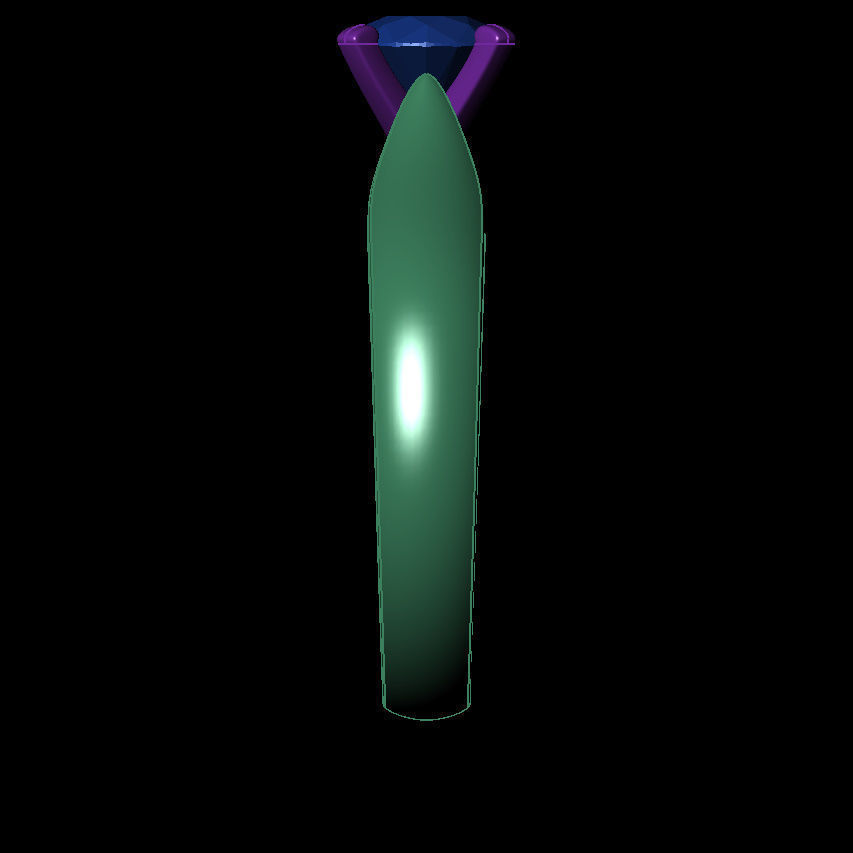 Round 0-75-CT Quarter Round Profile Shank Width 3mm 3D print model_16