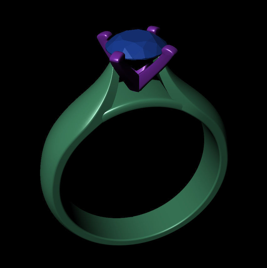 Round 0-75-CT Quarter Round Profile Shank Width 4mm 3D print model_9