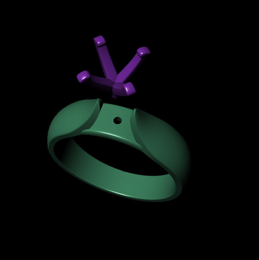 Round 0-75-CT Quarter Round Profile Shank Width 4mm 3D print model_15