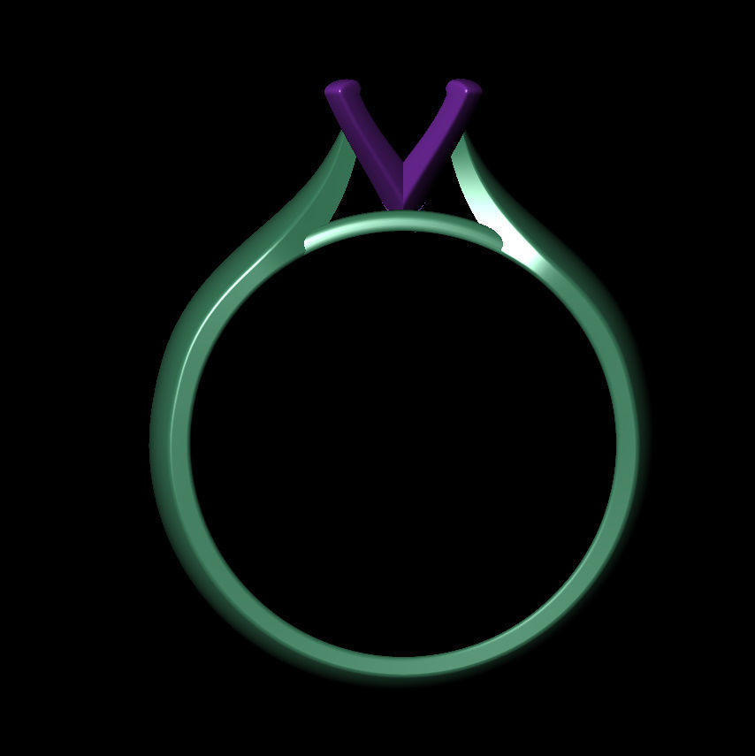 Round 0-75-CT Quarter Round Profile Shank Width 4mm 3D print model_13