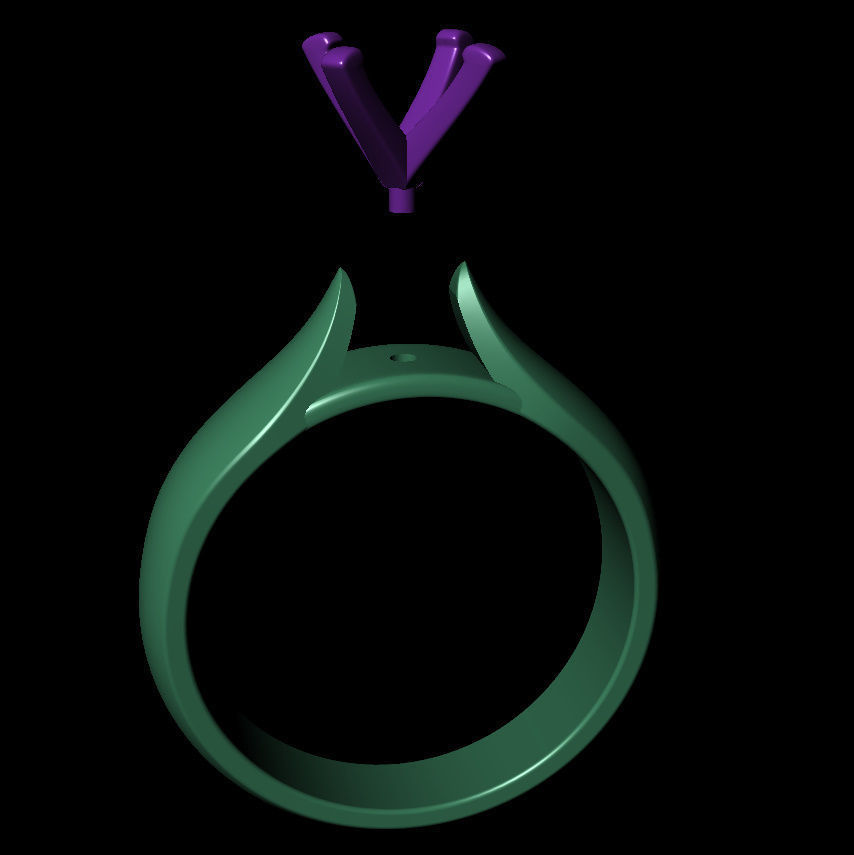 Round 0-75-CT Quarter Round Profile Shank Width 4mm 3D print model_14