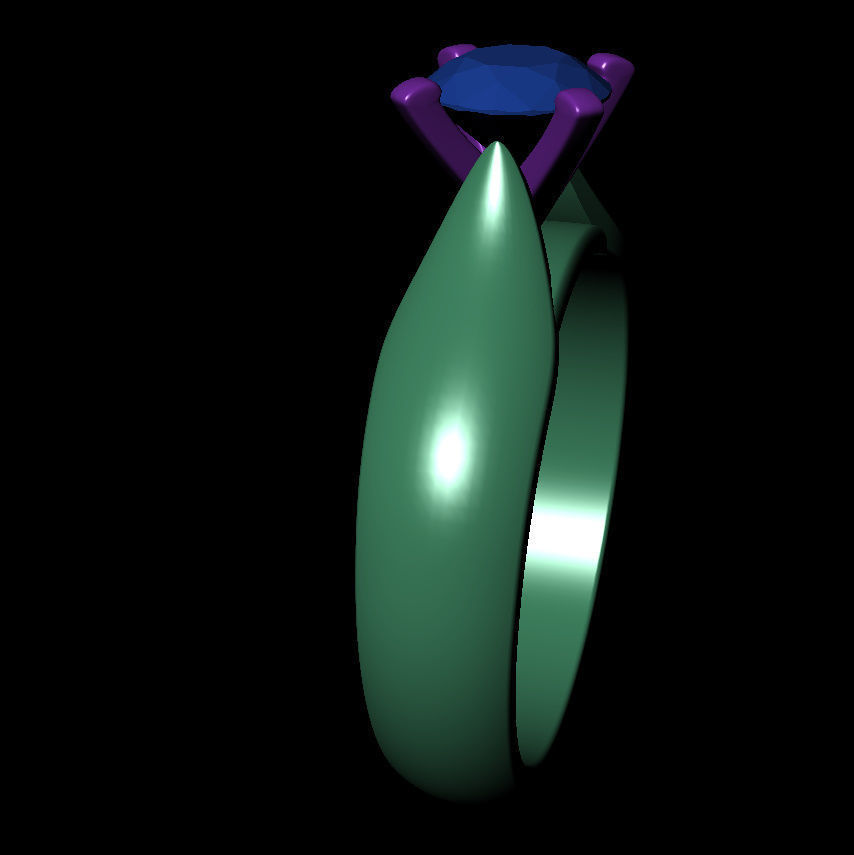 Round 0-75-CT Quarter Round Profile Shank Width 4mm 3D print model_10