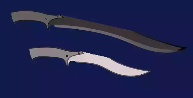 Dune Part Two - Feyd-Rautha Harkonnen combat daggers set 3D print model