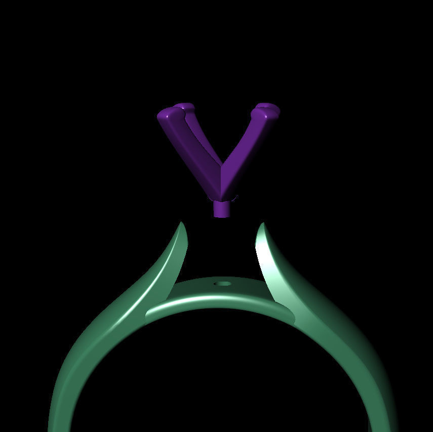 Round 0-75-CT Quarter Round Profile Shank Width 3-5mm 3D print model_19