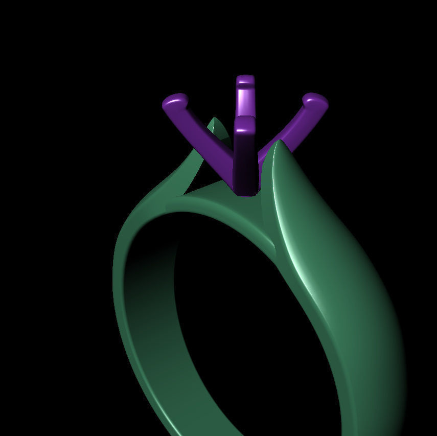 Round 0-75-CT Quarter Round Profile Shank Width 3-5mm 3D print model_12