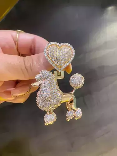 MEDALLA DE PERRO POODLE - POODLE DOG PENDANT