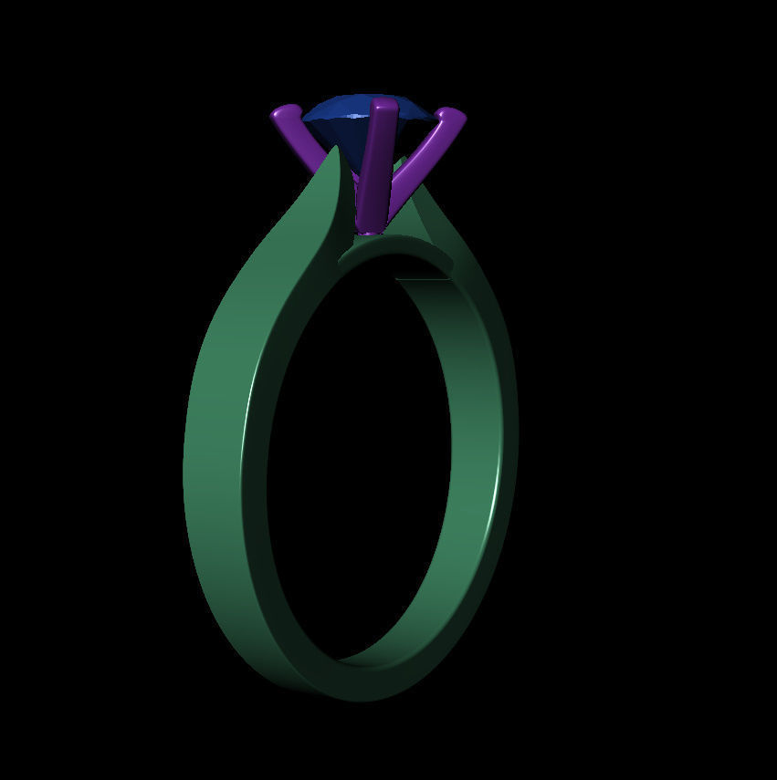 Round 0-75-CT Flat Profile Round Shank Width 2-4mm 3D print model_10