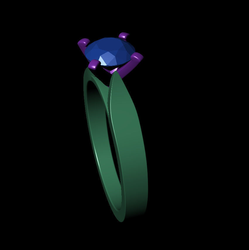 Round 0-75-CT Flat Profile Round Shank Width 2-4mm 3D print model_9