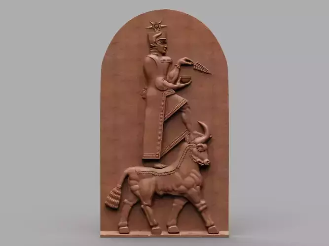 Bas Relief of Teisheba 3D print model