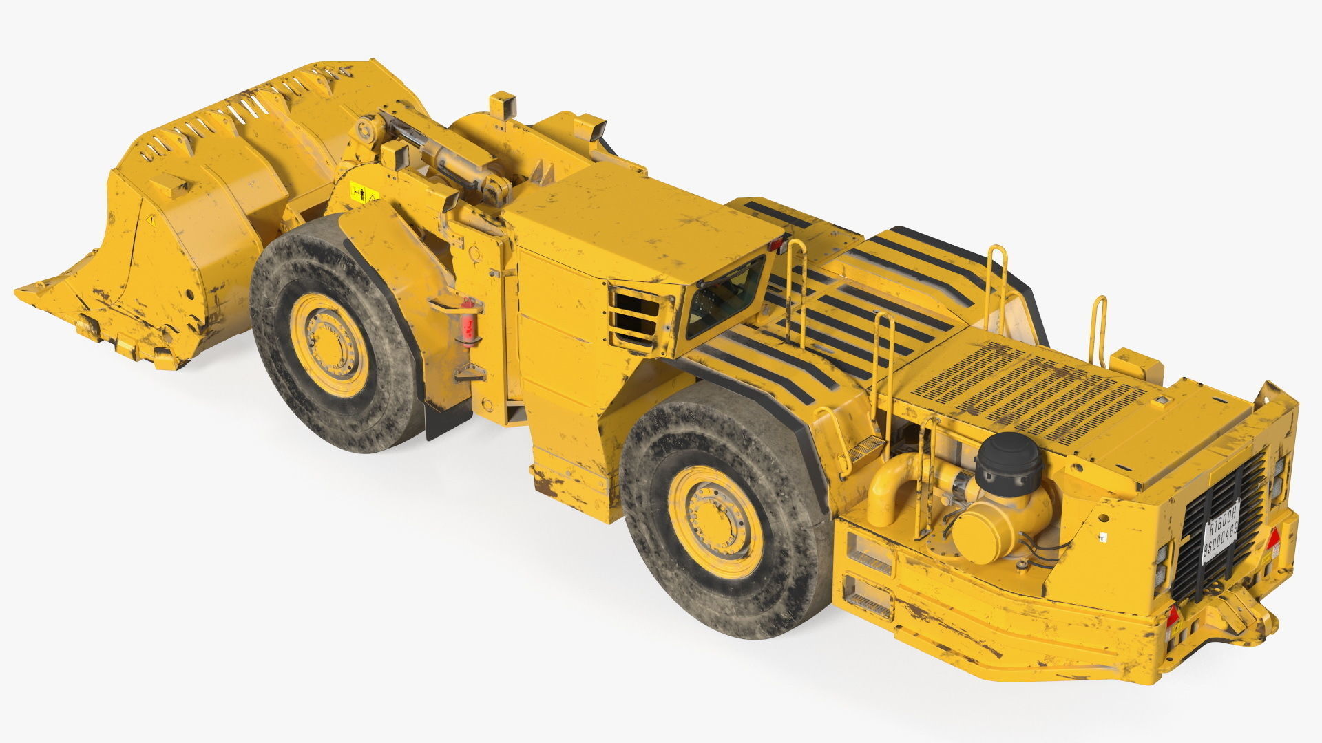 Mining Loader Dirty Rigged 3D model_17